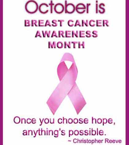 poster showing that a painful breast may not be cancer