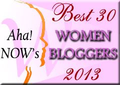 Aha!NOW Top30 Women Bloggers Award picture