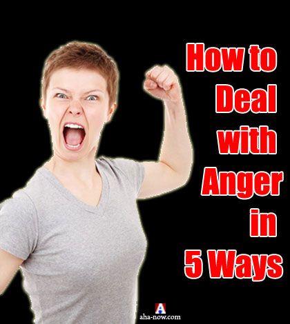 Woman showing how to deal with anger