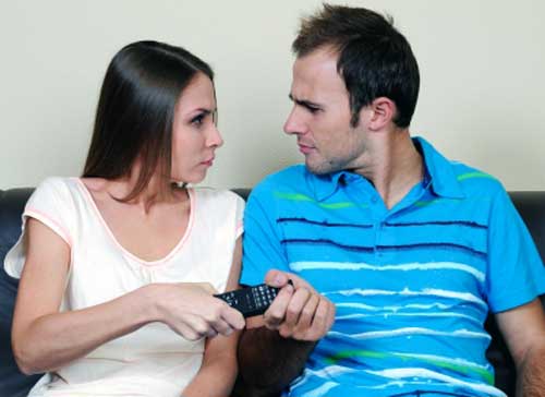 Couple having relationship conflicts