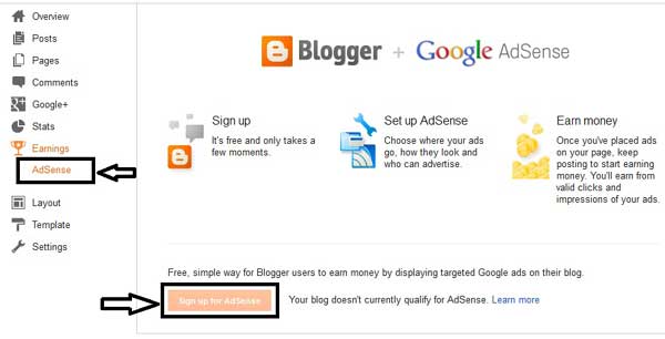 Blogger Google Adsense account approval