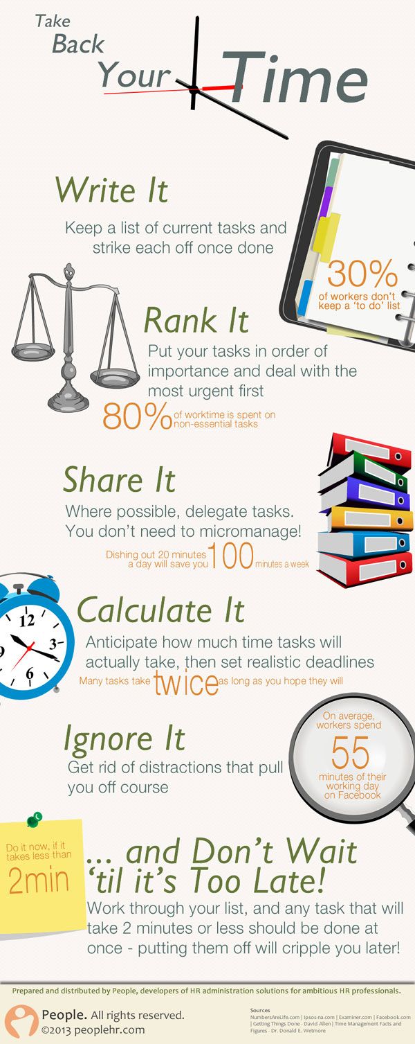 Infographic about saving time tricks