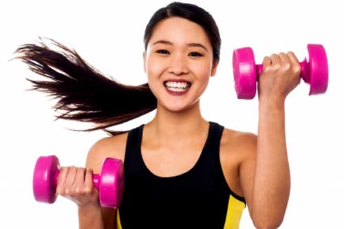 Girl exercising to avoid lifestyle problems