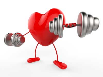 A heart woking out for good health