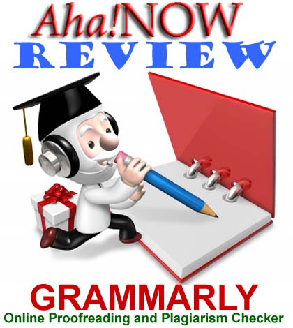 Image of Aha!NOW Grammarly review showing a professor writing in a book