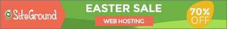 Siteground hosting Easter sale banner