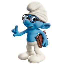 Smurf in a posture of reasoning