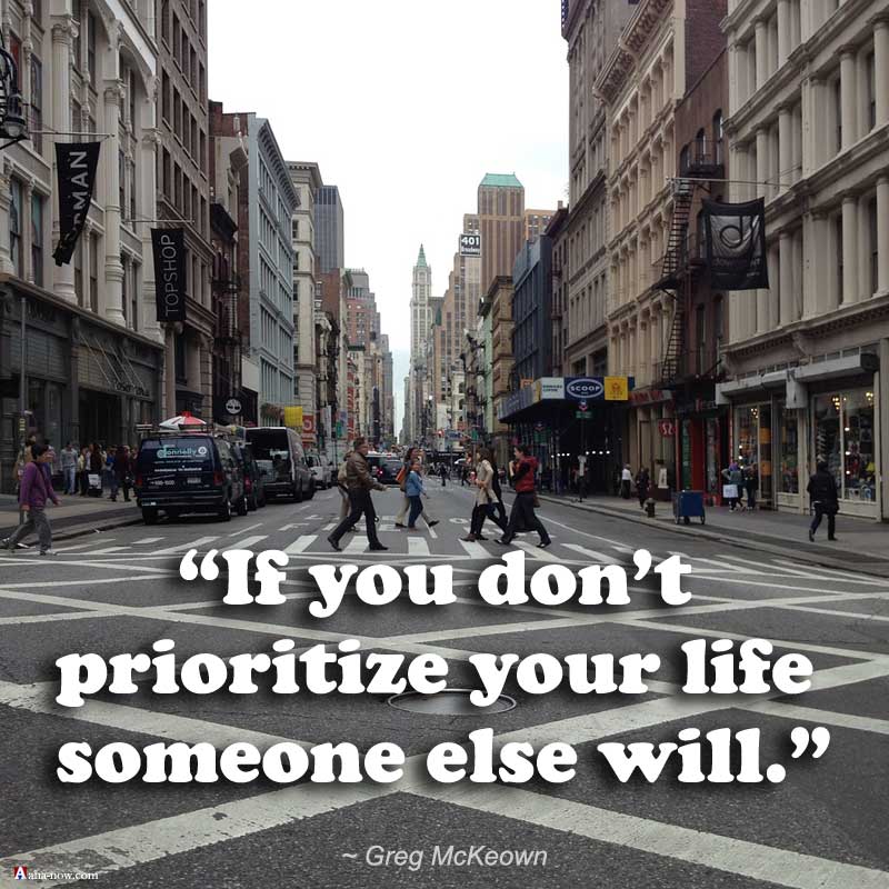 Prioritize and do things for success in life