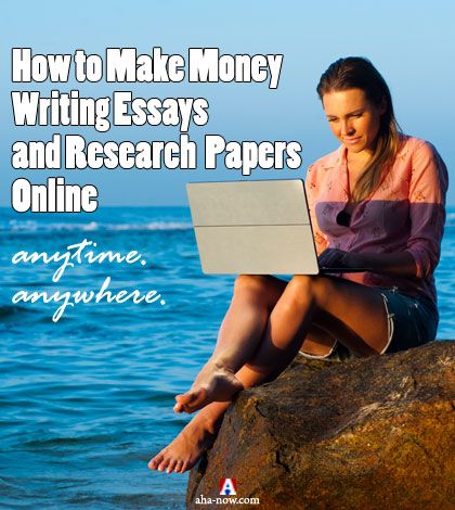 Girl learning to make money writing essays and research papers online