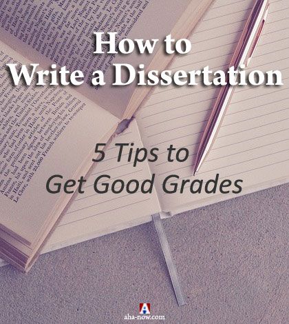 Poster on how to write a dissertation