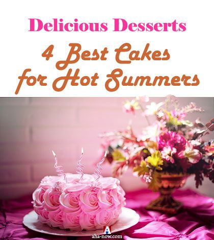 Image showing four best cakes for summers