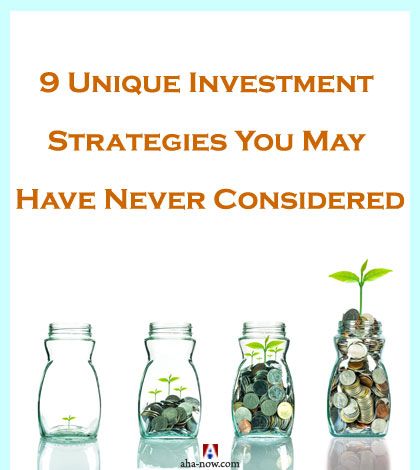 Four glass jars with coins and plants depicting investment strategies for beginners