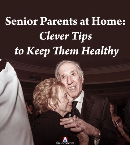 Senior parents dancing at home to keep healthy