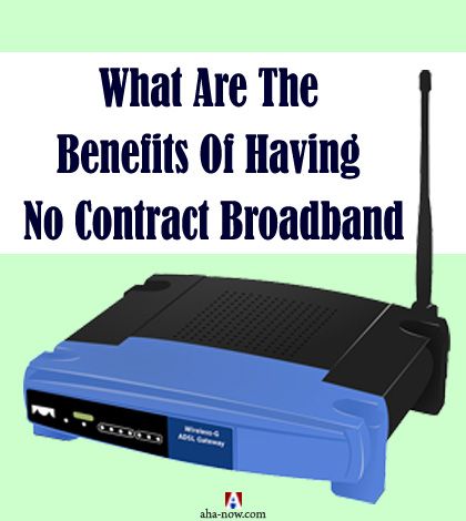 Modem of a no contract broadband