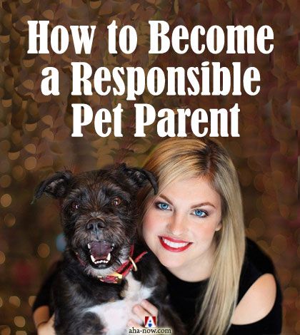 A woman with her pet dog wanting to become a responsible pet parent