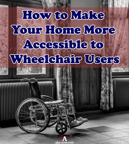 Wheelchair at a handicap accessible home